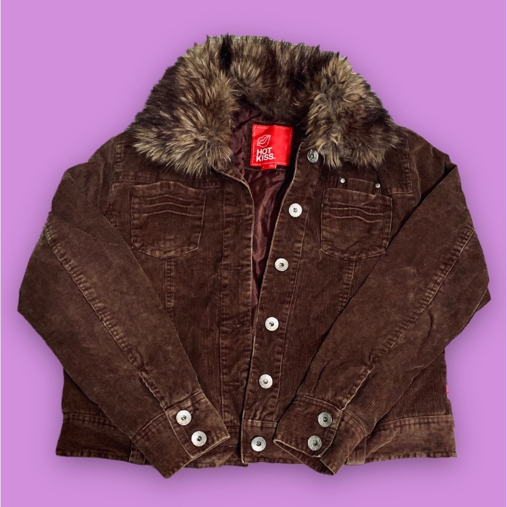 Hot Kiss Corduroy Trucker Jacket